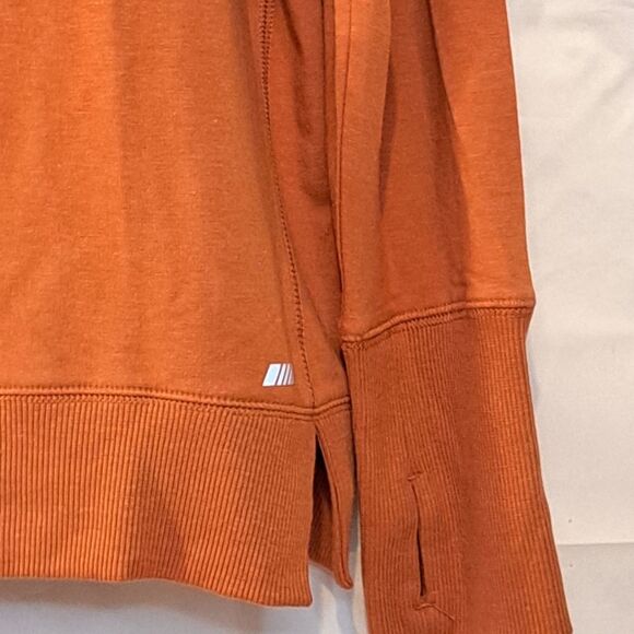 NWT AMAZON ESSENTIALS Studio Terry Long-Sleeve Funnel Neck Sweatshirt Caramel/L - Picture 8 of 12